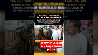 Jokowi blusukan cek harga bahan pokok #shorts #trending #fyp