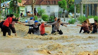 Detik detik Banjir Bandang Hantam kota Malang Jawa Timur