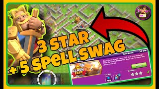 3 star the Goblin Maze Challenge easily with only 6 spells | spell swag | clash of clans