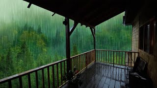 Supere el insomnio en 5 minutos con fuertes lluvias en el teche, sonido de lluvia, ruido blanco