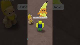 NOOB SURPRISES BANANA CAT 😳 #robloxshorts #roblox