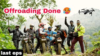 Offroad downhill on jugaad footpegs - Drone Shots | KTM 390 Adventure | One X2 | Kakkadampoyil