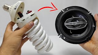 How to make Powerful amplifier using cfl bulb | amplifier using 13003 transistors