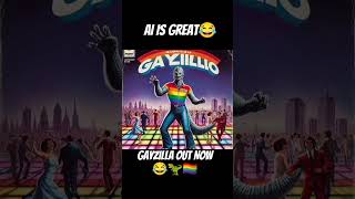 Gayzilla Loves To Get Down On The Dance Floor  😂😂 #music #dance #newmusic #ai #comedymusic #disco