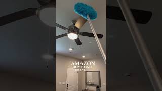 This ceiling fan duster is a game-changer!  #amazonhome #cleaninghack #cleaninggadget