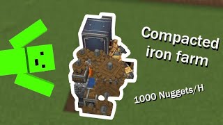 Compact Iron Farm Create 0.5.1 | Minecraft 1.19.2