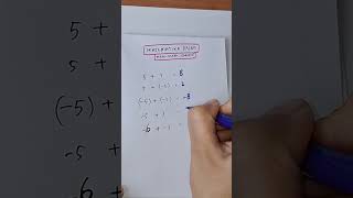 CARA MENJUMLAHKAN BILANGAN BULAT #matematikadasar