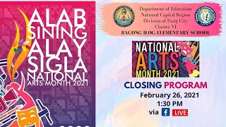 Closing Program National Arts Month - BIES