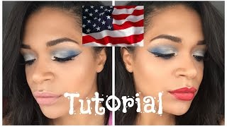 4TH OF JULY MAKEUP TUTORIAL with 2 LIP OPTIONS | MissFlorence