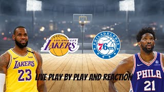 Los Angeles Lakers vs. Philadelphia 76ers LIVE REACTION SHOW