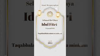 Demo Ucapan Idul Fitri 12 | Video Slide Animasi Idul Fitri