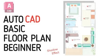 Making a Simple Floor Plan in AutoCAD ( Fast & Effective! ) #autocadtutorial