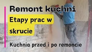 Remont kuchni  (etapy prac w skrócie )