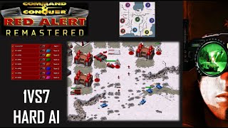 /Command & Conquer Red Alert Remastered/ (Skirmish) 1VS7 HARD AI  I Ice Arena I INSANE ROUND