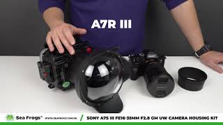 Sea Fogs Sony A7S III FE16-35mm F2.8 GM UW camera housing kit with 6" Dome port V2