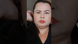 MAKE BASIQUINHA COM BATON VERMELHO ❤️ - CANAL MAKE DO DIA #viral #makeup #makedodia #shorts