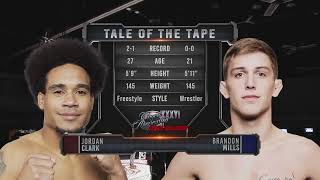 Jordan Clark vs Brandon Mills Caged Aggression XXXVI “Bad Blood”