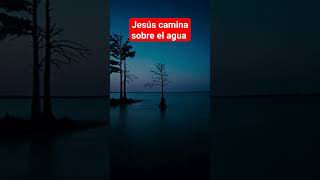 Jesús camina sobre el agua #dios #biblia