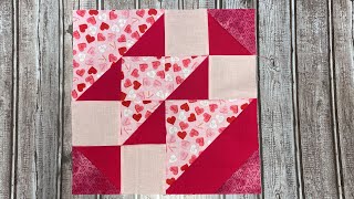 Wild geese fancy flight quilt block tutorial