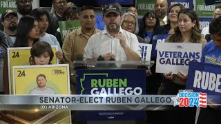 Democrat Ruben Gallego wins Arizona US Senate race against Republican Kari Lake