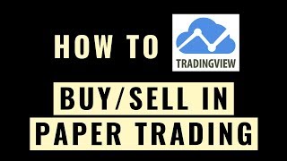 How To Buy And Sell On TradingView | Paper Trading