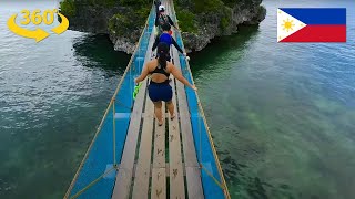 Quezon Island Suspension Bridge: Island Hopping Adventure 360 VR Walk | June 2024 | insta360 X4