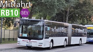 Mitfahrt | MAN Lion's City G A23 | Linie RB10 SEV | S+U Rathaus Spandau - Nauen, Bahnhof