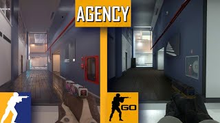 AGENCY CS 2 VS CS:GO / MAP COMPARISON