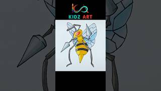 Drawing Beedrill | Pokemon #shorts #drawing #howtodraw