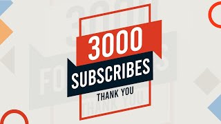 Thank you 3000 subscribers ! - Aayesha Creations