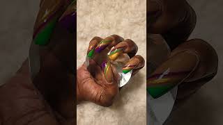 Mardi Gras 2024 #nailart #naildesign