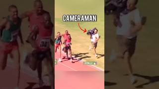 Tha cameraman run faster athlete 😱😱