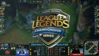 Cloud 9 vs Immortals | Game 2 S6 Worlds 2016 NA Regional Gauntlet Final Round 3 | C9 vs IMT G2 R3