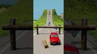 I am Tasted Cars vs Logs Trap Crash Test in BeamNG Drive