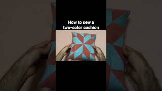 How to sew a two-color cushion #short