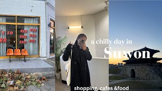 i traveled alone to suwon🍂 ☕️ | mini clothing haul.