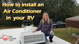 How to install an RV Air Conditioner❄|It's easier than you think| 2021| DIY RV AC Install|AC Install