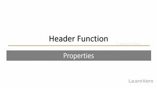 Assignment of Header Function