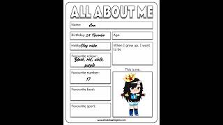 All about me... || DISCLAIMER ⚠️ AGE REVEAL