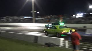 Foxbody street car gaps sleeping driver in twin turbo Hemi Roadrunner