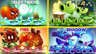 Team Pea Fire Electrici Shadow-Team Plant Vs Team Plant-Who Can Win?PvZ 2