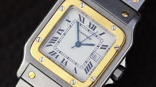 STUNNING Cartier Santos Carrée automatic - TWO-TONE - ca 1987/1988 - all original - one owner watch!