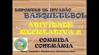 Basquete - Corrida Contrária - Atividade Recreativa 2