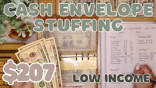 $207 Small Business Cash Envelope Stuffing | Last Etsy Paycheck In August | 25 Year Old Budgets