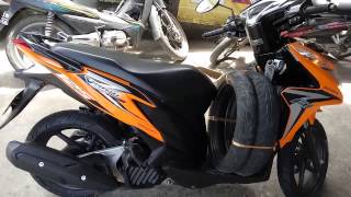 Honda Vario Techno 125 Fi Ban FDR depan 90/80-14 dan Ban Belakang 120/70-14