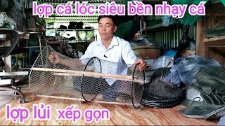 thăm lợp cá lóc siêu bền (lợp lủi)#fishtrap