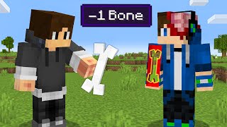 I Fooled My Friend by Eating BONES in Minecraft