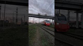 Эксклюзив!!! Автомотриса 611М-001 Pesa следует по  грузовому парку Моссельмаш