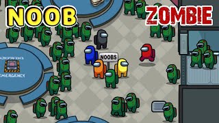 Among Us Zombie vs Noob !! Funny Animation (part.1)