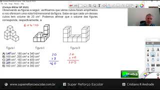 MABA CONCURSOS  -  VOLUME COM VISÃO 3D  -  COLÉGIO MILITAR 2022  -  Com prof. Cristiano Andrade